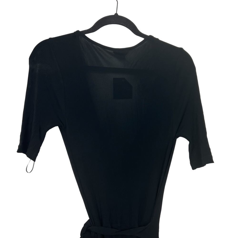 TopShop Black V Neck Wide Leg Jumpsuit NWT Size US 8 - Picture 5 of 11